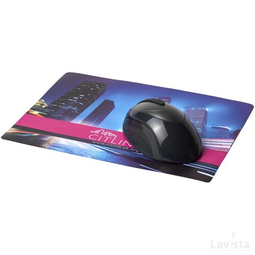 Brite Mat® lichtgewicht muismat Zwart Wit