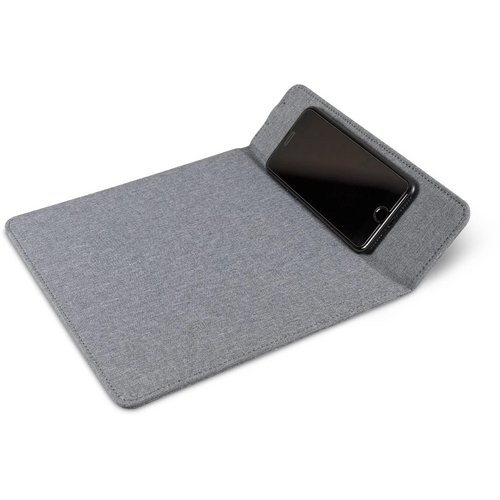 Muismat met draadloos oplaadstation 5W grijs