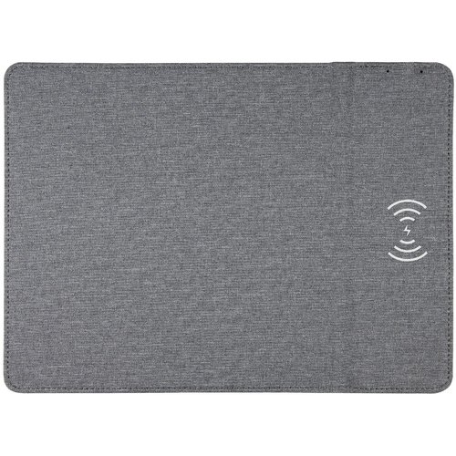 Muismat met draadloos oplaadstation 5W grijs