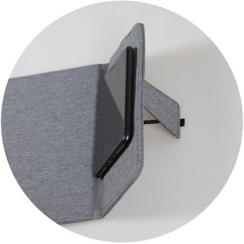 Muismat met draadloos oplaadstation 5W grijs