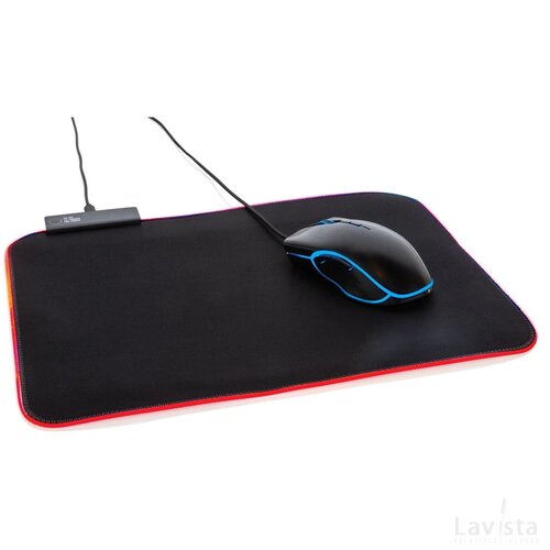 RGB gaming-muismat zwart