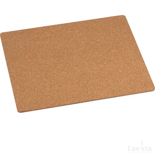 Mousepad van kurk beige