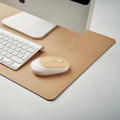 Bureauonderlegger gerecycled pa Pad beige