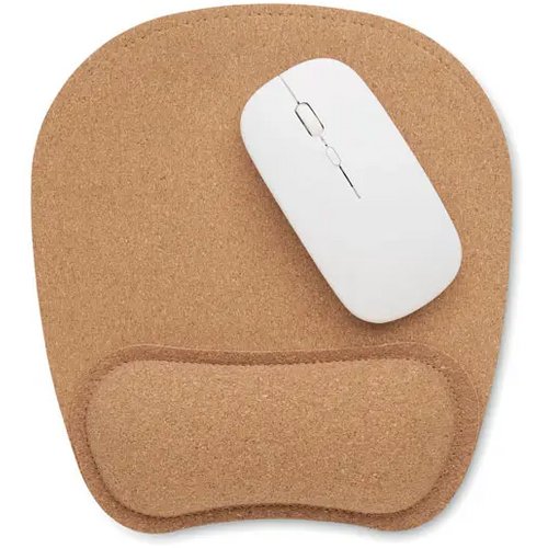 Ergonomische muismat van kurk Marbo beige