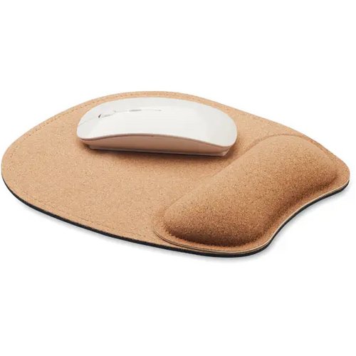 Ergonomische muismat van kurk Marbo beige