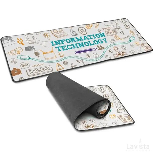 Sublimatie Bureau Mat 78 x 30 cm wit